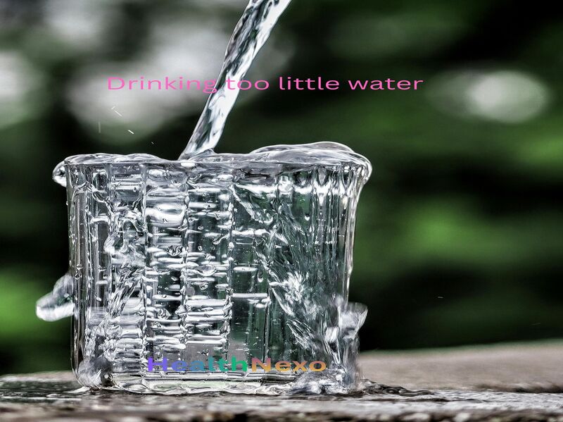 Drinking too little water