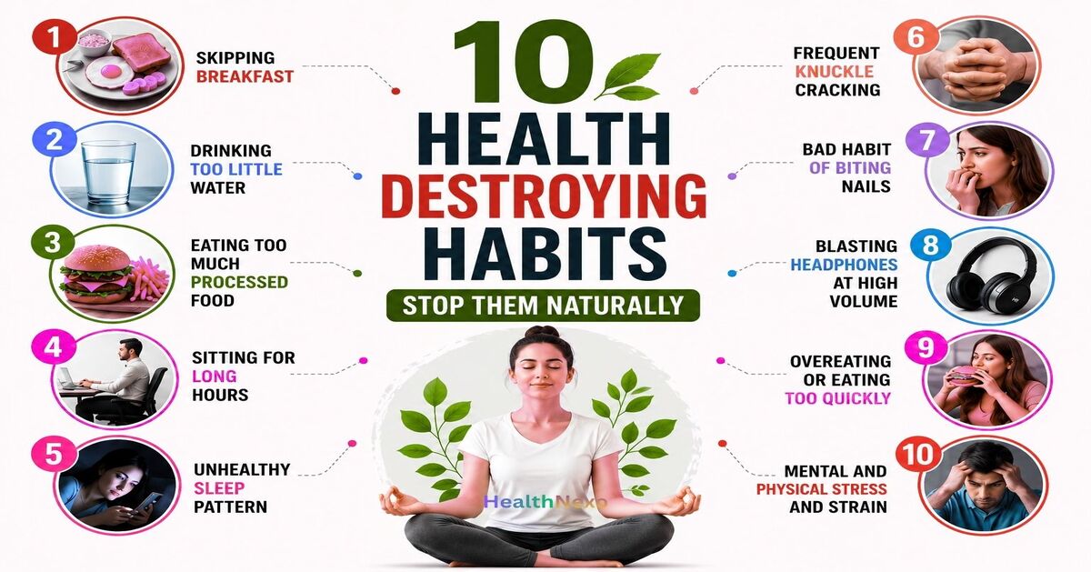 10 Common Health Destroying Habits and How to Stop Them Naturally Health Destroying Habits