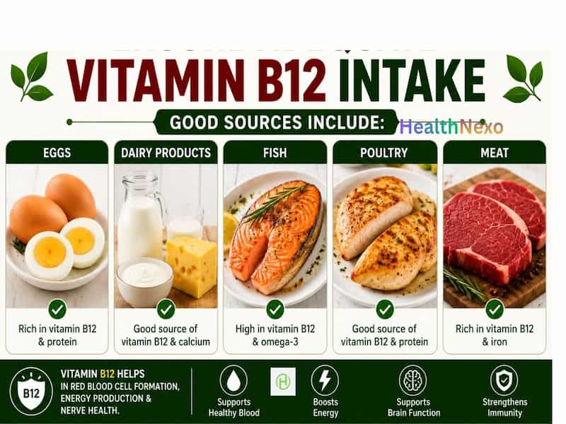 Ensure adequate vitamin B12 intake