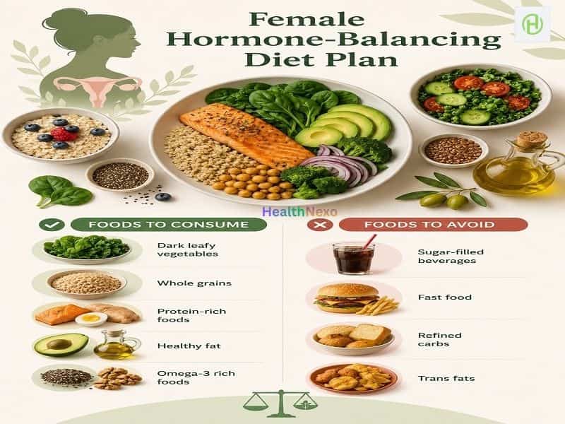 Female hormone-balancing diet plan