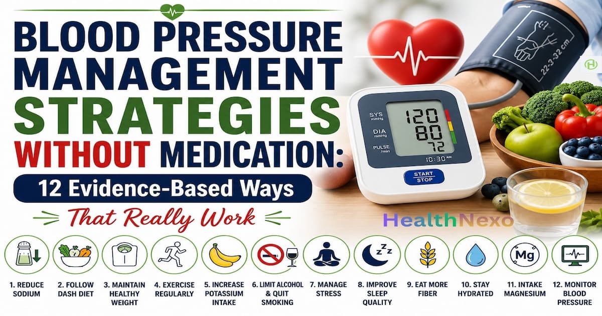 Blood Pressure Management Strategies Without Medication: 12 Evidence-Based Ways That Really Work Blood Pressure Management Strategies Without Medication