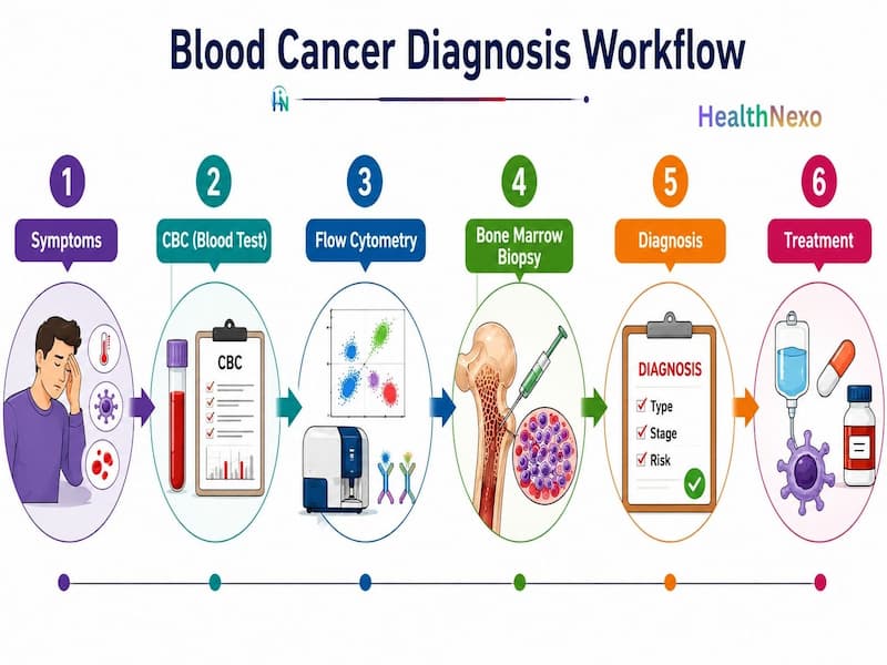 Blood cancer diagnosis workflow