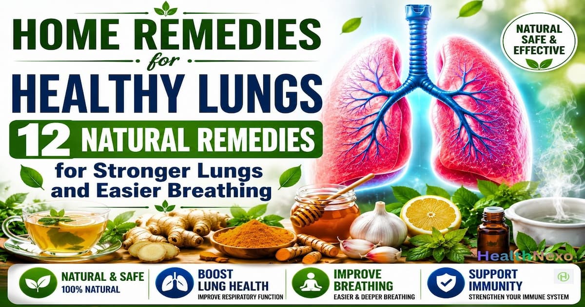 Home Remedies for Healthy Lungs