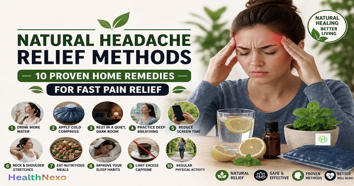Natural Headache Relief Methods: 10 Proven Home Remedies for Fast Pain Relief Natural Headache Relief Methods