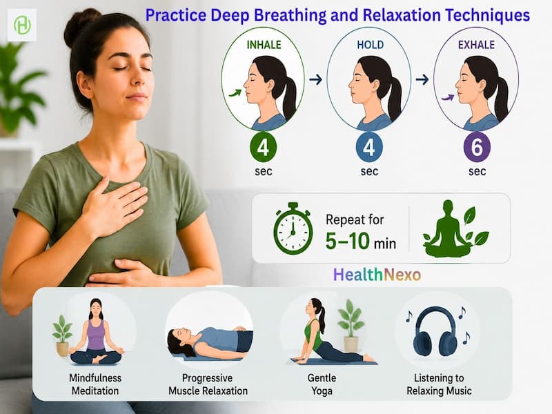 Practice Deep Breathing and Relaxation Techniques