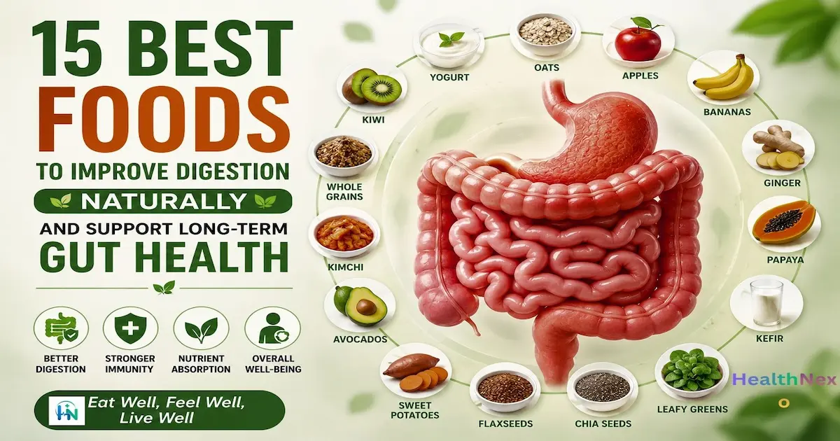 15 Best Foods to Improve Digestion Naturally and Support Long-Term Gut Health Foods to Improve Digestion Naturally