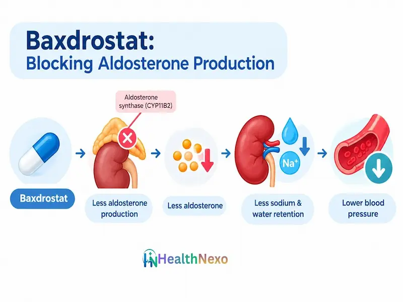 Baxdrostat for Blocking Aldosterone Production