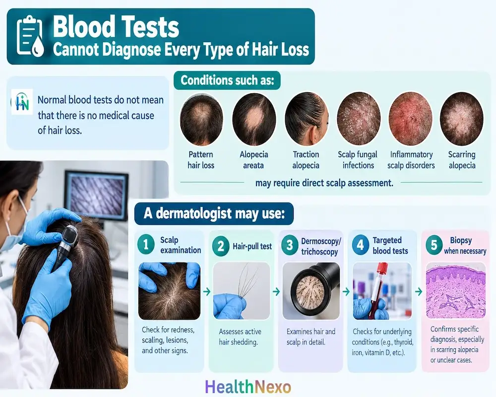 Blood Tests Cannot Diagnose Every Type of Hair Loss