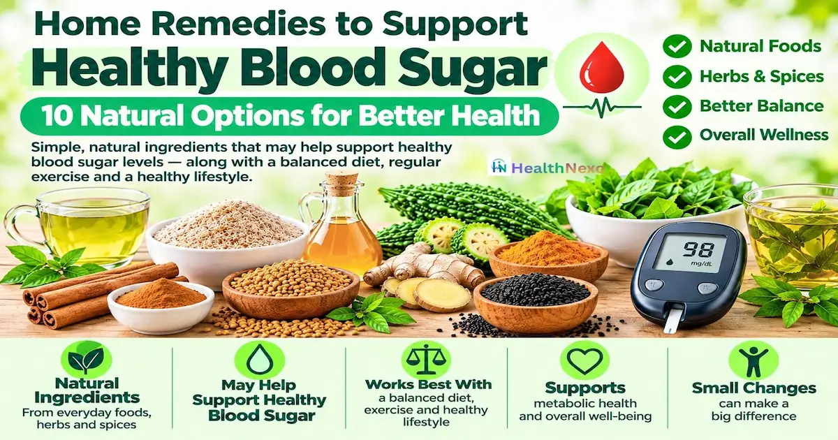 Home Remedies to Support Healthy Blood Sugar
