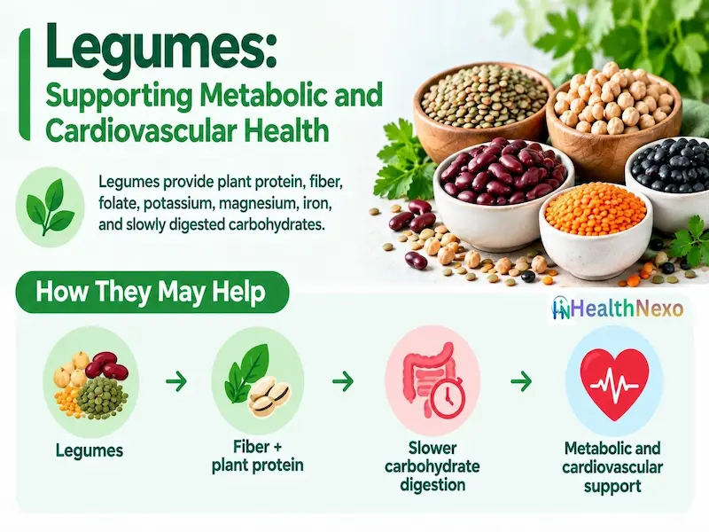 Legumes for Supporting Metabolic and Cardiovascular Health
