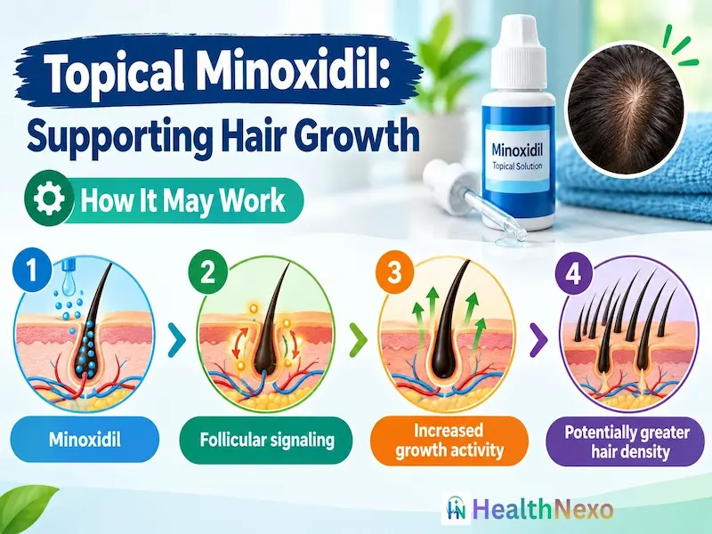 Topical Minoxidil for Supporting Hair Growth