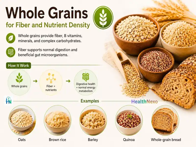 Whole Grains for Fiber and Nutrient Density